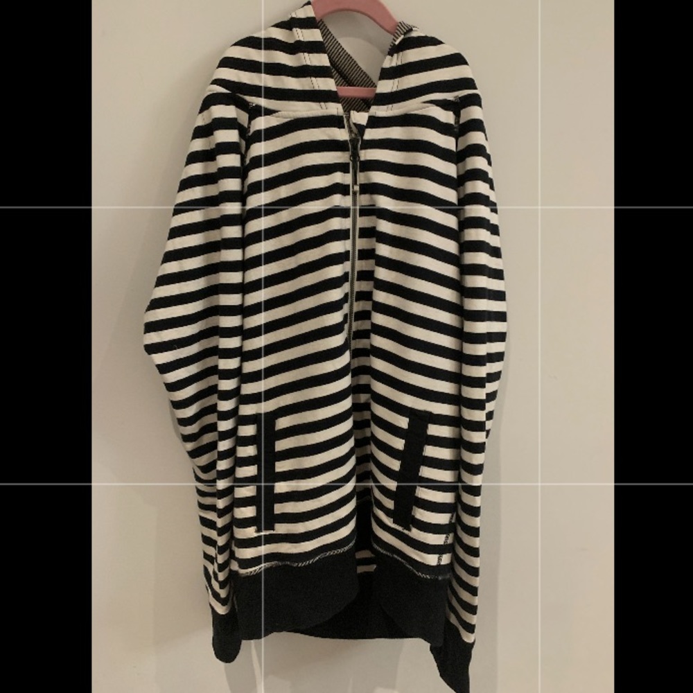 lululemon striped zip up